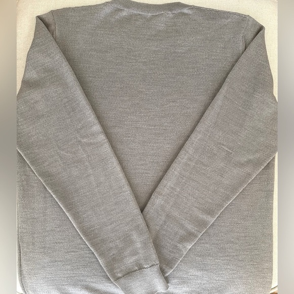 WARDROBE.NYC Gray Crew Neck Long Sleeve Sweater Medium M $395 Wool - Picture 6 of 13